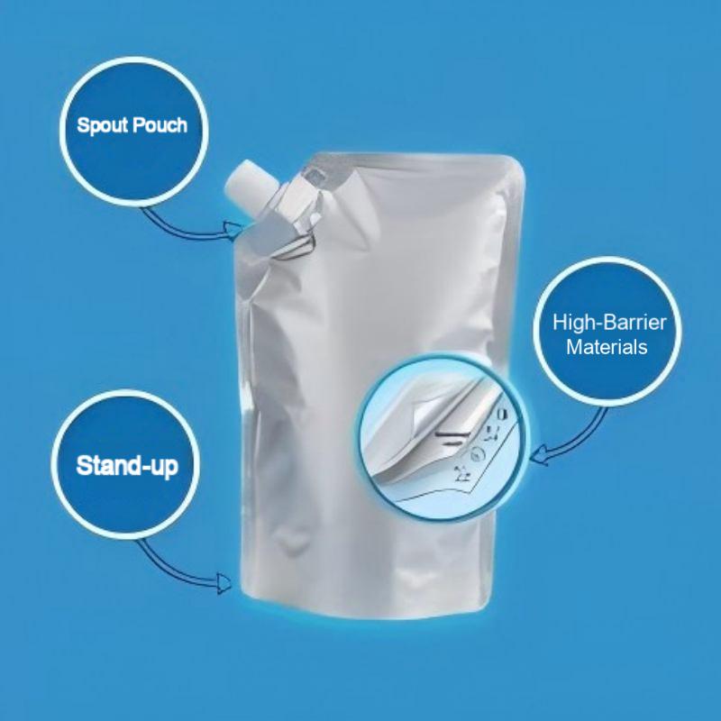 Material compliance and aseptic production standards for food-grade spout pouches