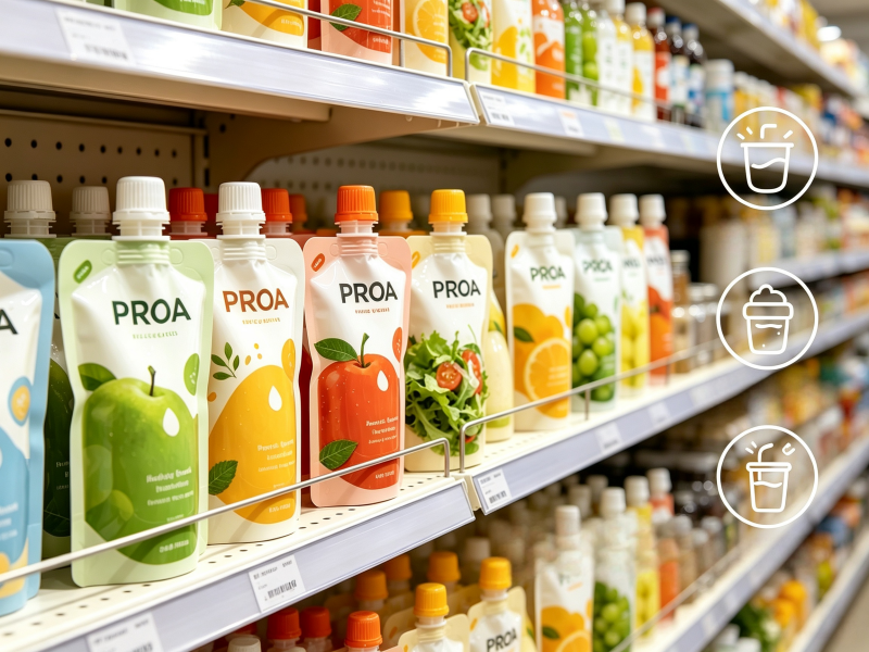 How PROA spout pouches use user-friendly design to stimulate the desire to buy food