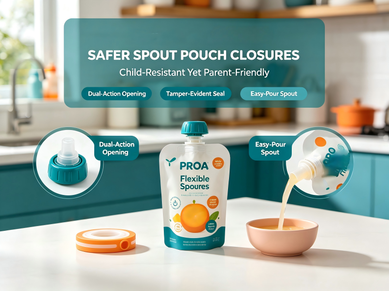 Child-Resistant Yet Parent-Friendly: Safety Innovations in PROA Spout Pouch Closures