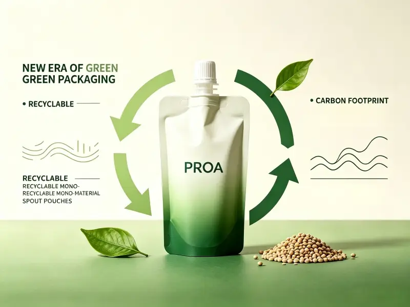 A New Era of Green Food Packaging: Recyclable Single-Material Spout Pouches