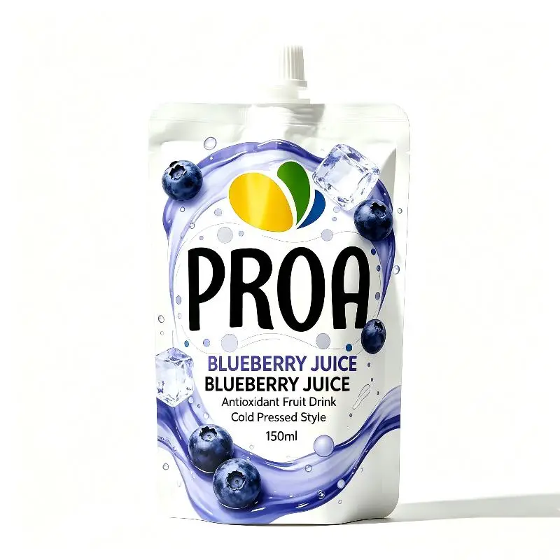 Customized Spout Pouches For Fruit Juice
